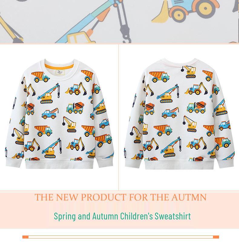 Spring & Autumn Cartoon Hoodie for Toddlers & Kids