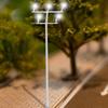 2-Pcs N Scale Model Railway Field Street Light 10-cm 5-Square Light For DIY Landscapes To Create A More Natural Look