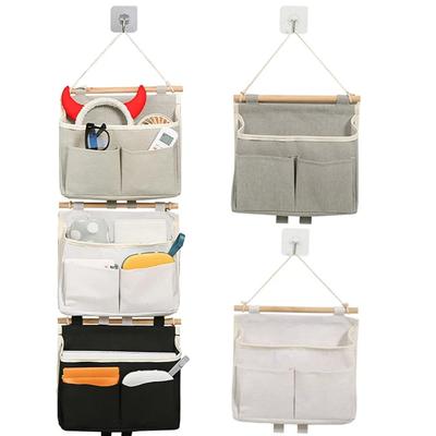 Wall-mounted Storage Basket Bag, Door-hanging Storage Bag, Waterproof Linen Material Room Supp