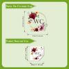 Floral WC Door Sign Sticker Self Adhesive Waterproof Bathroom Toilet Decor