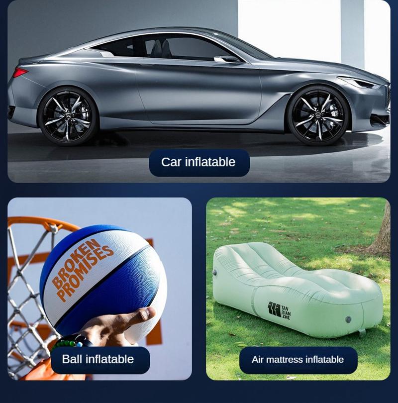 150PSI Rechargeable Air Pump Tire Inflator Portable Compressor Digital Cordless Car Tyre Inflator For Bicycle Balls Boat