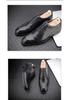 Men's Carved Leather Brogue Derbies - First Layer Cowhide, Business Formal or Casual Wear
