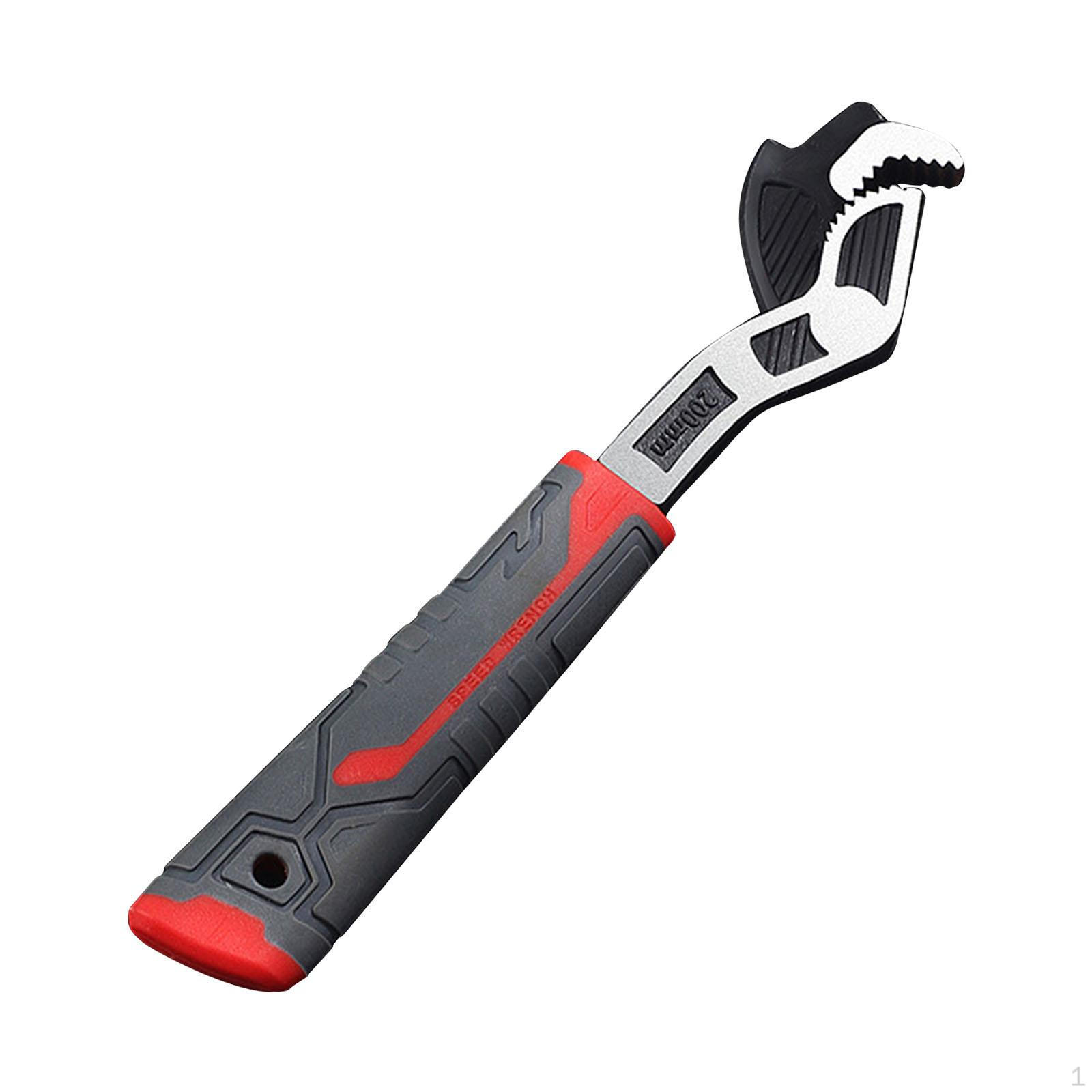 

Многофункциональный самоблокирующийся трубный ключ, противоскользящая ручка, трехсторонняя зубчатая кованая сталь для 8inch