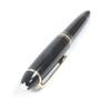 Great MONTBLANC fountain pen Meisterstck 146 Cap type Black gold 14K mens Used