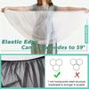 White Stretchy Mosquito Net for Strollers and Cribs Breathable Polyester Durable & Easy To Install Outdoor & Indoor Use