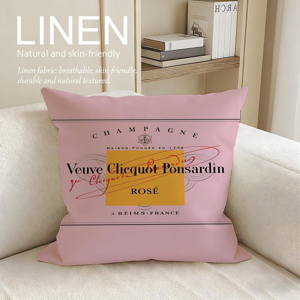 Marca Veuve Clicquot Set Federe Cuscino Pezzi x x Traspirante Lavabile Copricuscino per Divano