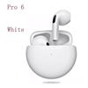 Originál 1:1 Pro 6 TWS Bezdrátová Bluetooth sluchátka s mikrofonem Handsfree sluchátka pro telefon Sportovní sluchátka Hudební sluchátka