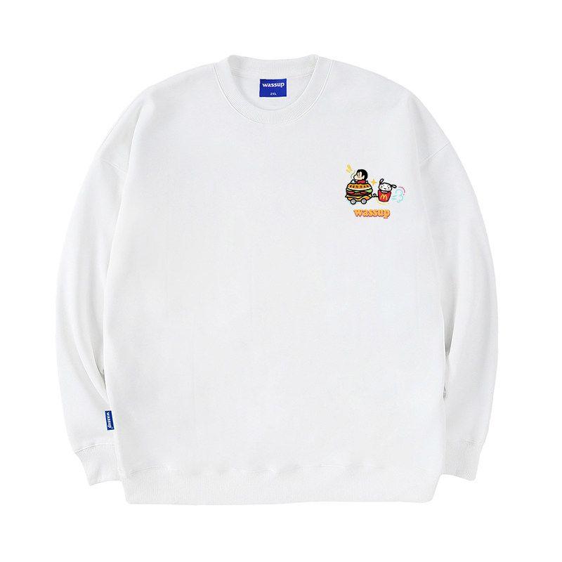 Wassup Cartoon Shin-Chan Heavyweight Sweatshirt for Men and Women, Spring and Autumn 2025 New Style, Loose Casual Couple's Base Layer Top