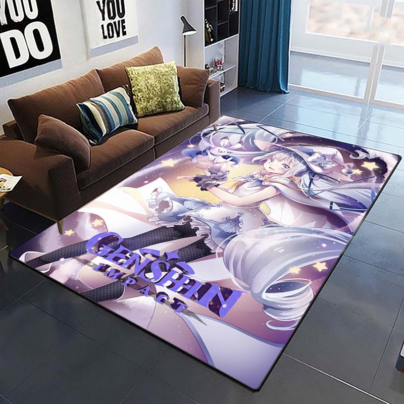 Genshin Impact Custom Carpet Home Decoration Rugs for Bedroom Yoga Mat Soft  Carpets for Living Room Soft Area Cushion