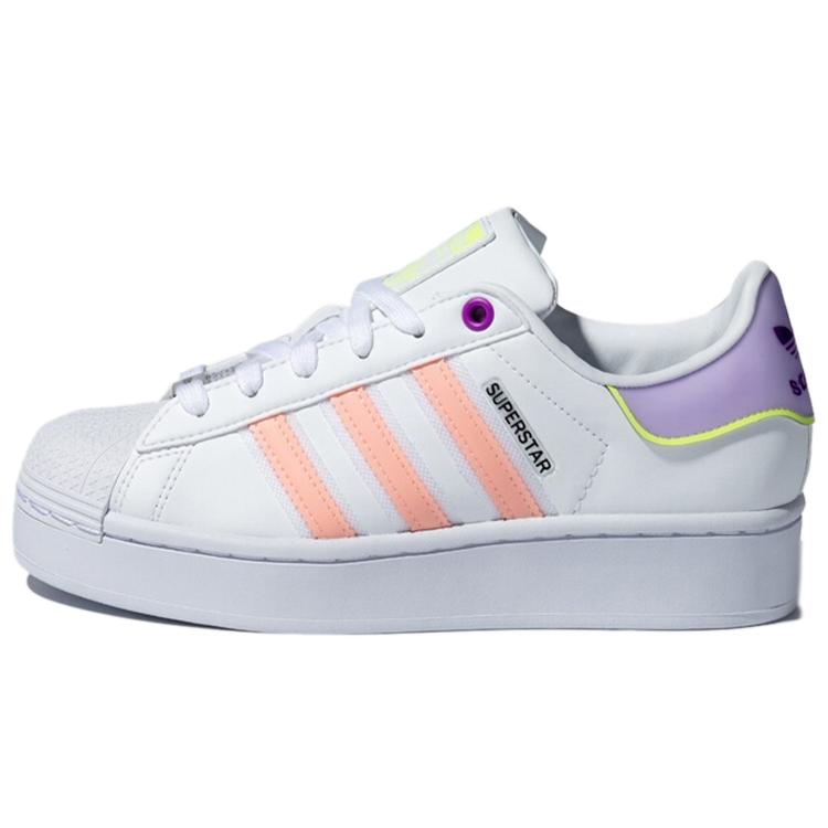 

Adidas Originals Superstar Bold Low top Skateboard Shoes Women s White Pink Purple FZ3651 38