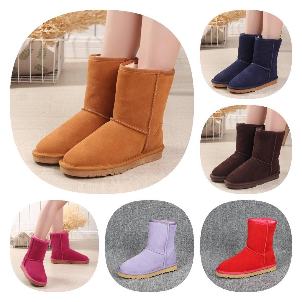 Hochwertige Winter-Schneestiefel für Damen und Herren mit kuscheligem Synthetikfell-Futter und robustem Rindsleder-Obermaterial