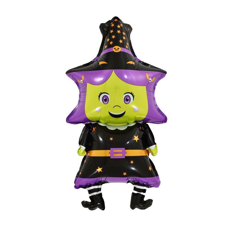 

Spooky Halloween Decorations Aluminum Spider Foil Balloon For Party Supplies MiniWitch