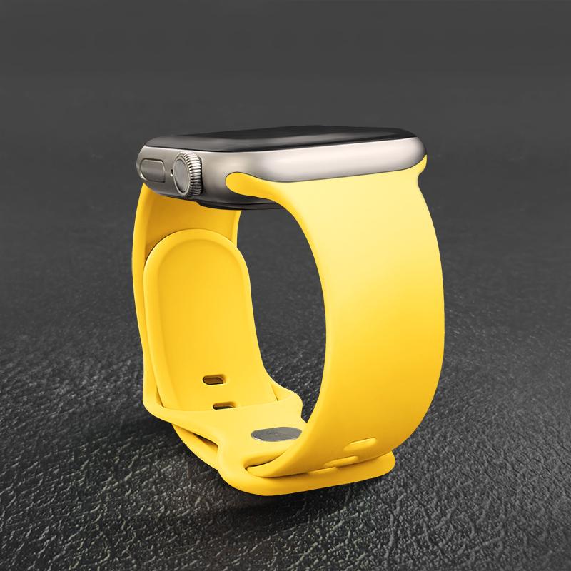 Sport Silicone Strap For Apple Watch Bands 44mm 46mm 42mm 45mm 41mm 49 40mm Correa Bracelet iWatch series 10 11 9 8 7 ultra 3 SE