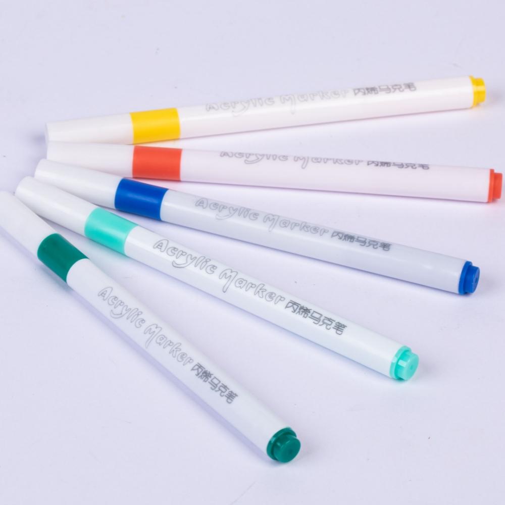 12-80 Colors Acrylic Paint Art Marker Pens DIY Hand Drawn Painting Drawing for Glass Fabric Card Ceramic Stone Mug Clothes Shoes