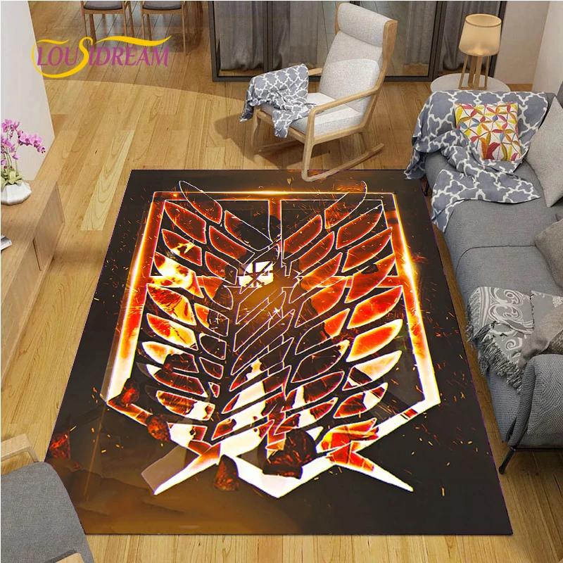 Mode A-Angriff auf T-Titan Teppich für Wohnzimmer Schlafzimmer Bereichsteppiche Küche Rutschfeste Bodenmatte Alfombra Geburtstagsgeschenk Poster Matte