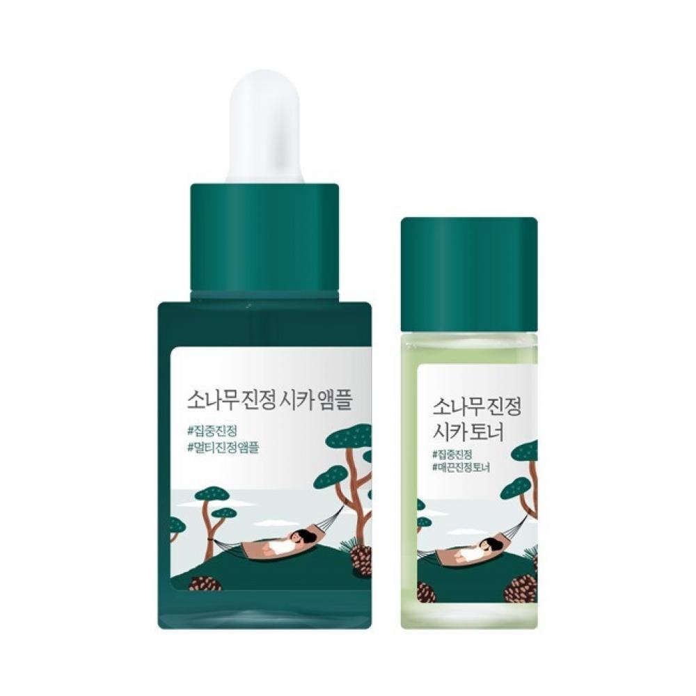 Round Lab [intensive Calming] Round Lab Pine Tree Soothing Cica Ampoule 30ml Project  + Toner 20ml 