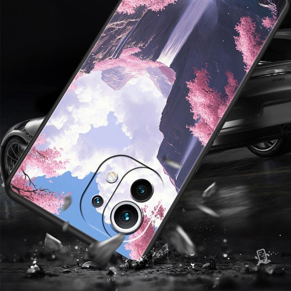 Rosa Sonnenuntergang Berg Handyhülle Cover für Xiaomi Mi 17 Pro Max 15 14 13 12 11 Ultra 15T 14T 13T 12T 11T Pro Lite Weiche TPU Hülle