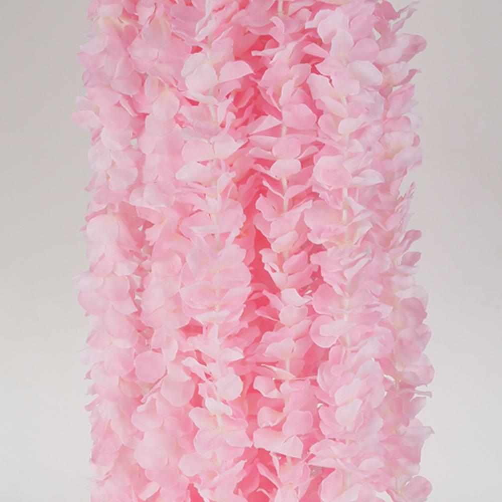 

20 шт. искусственных цветов глицинии, подвесная гирлянда, лоза, ротанг, искусственные цветы, шелковые цветы, украшение для дома, сада, свадьбы розовый