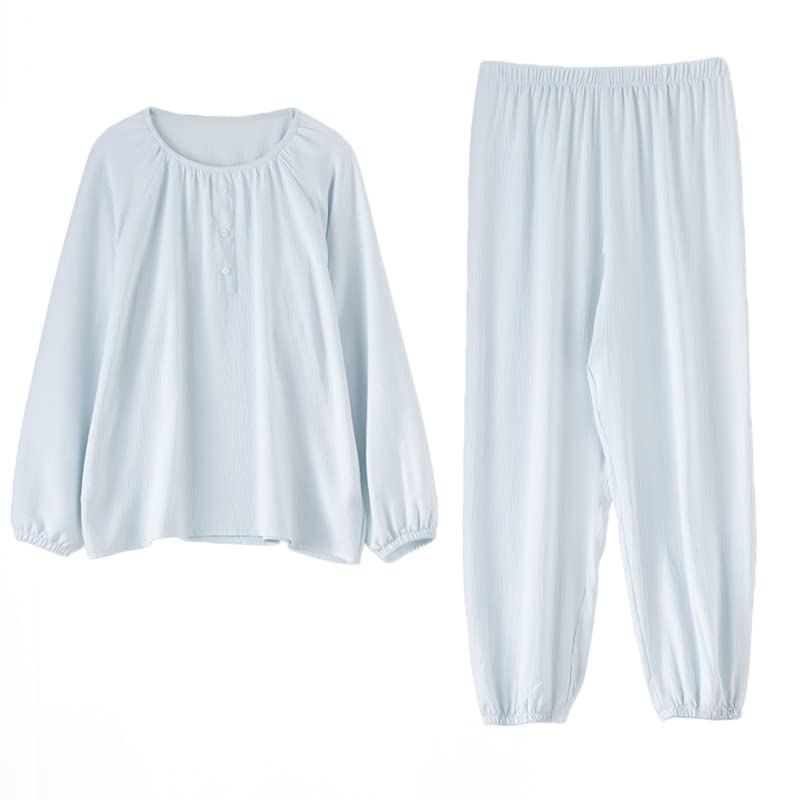 SARADEMUNT Long Sleeves and Short Sleeves and Loose Loungewear for Hospital and Gentle On the Women's Pajamas, Pants, Shorts, Lightweight, Fit, Use,
