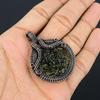 Moldavite Pendant, 999 Copper Wire Wrapped Jewelry, Gemstone Pendant, Gift For Her Handmade Dainty Jewelry