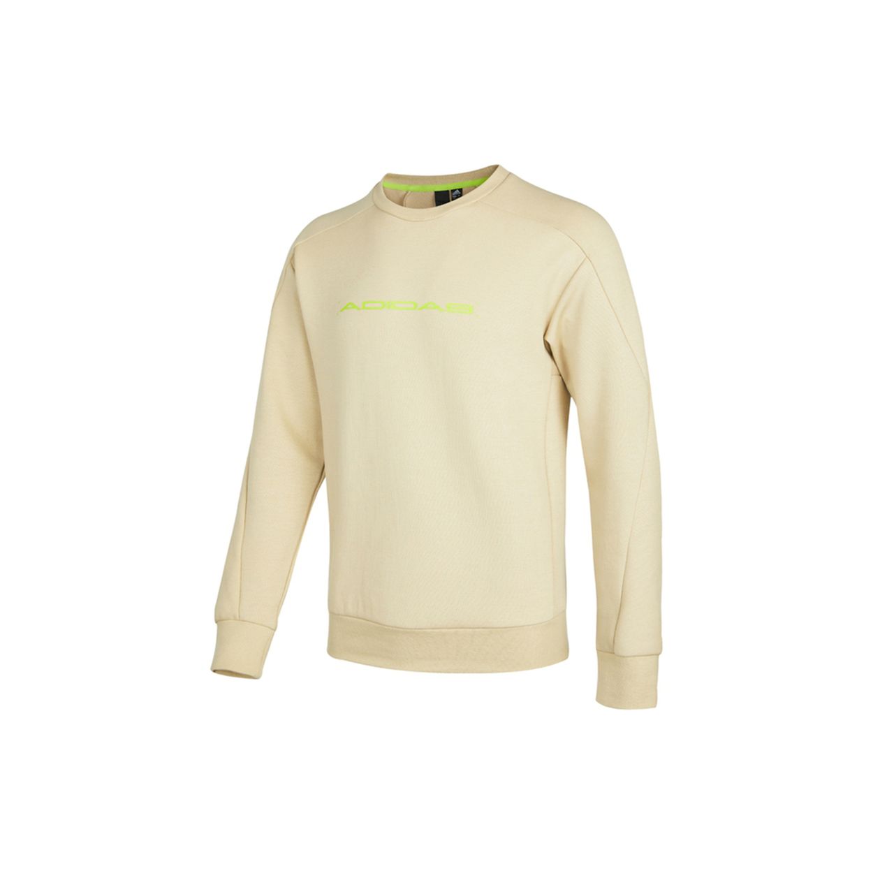 adidas Men s Khaki Seaweed Fiber Crew Neck Sweatshirt H39278 M