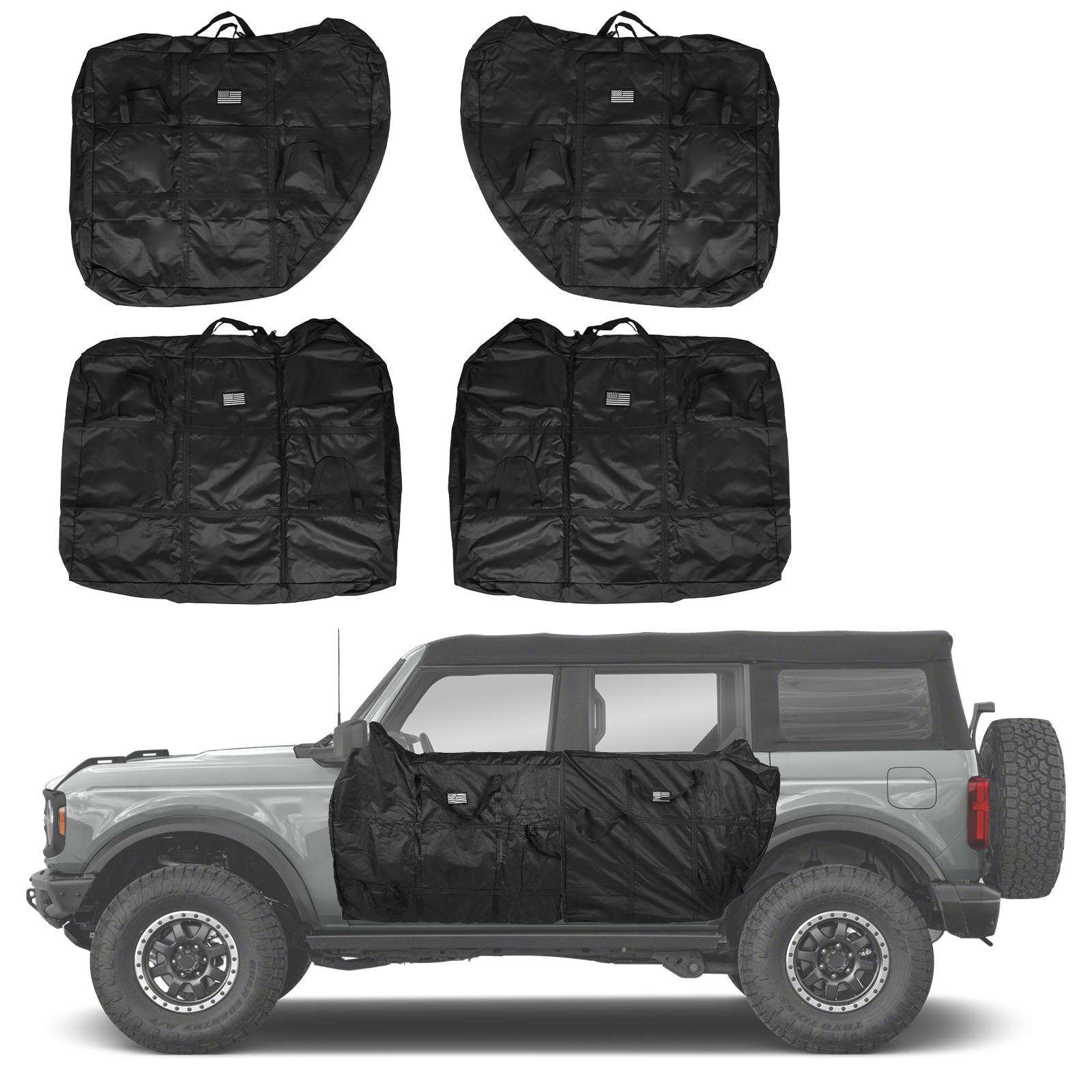 

4pcs Door Storage Bag Doors Protection Storage Bag Doors Panels Organizer Bag for Ford Bronco 2025 2025 2025 2025 2025 4 Door