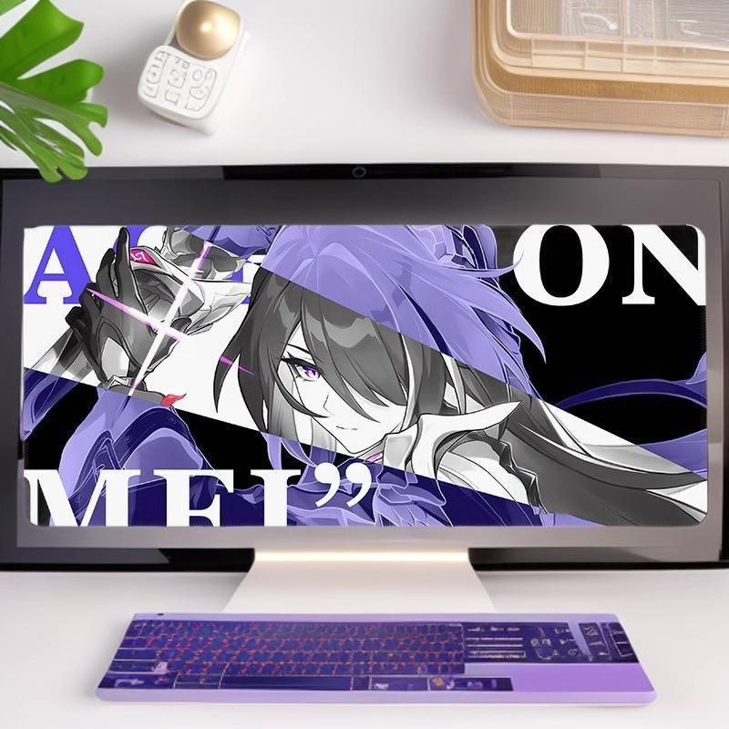 Honkai: Star Rail Großes Esports Anime Mauspade - Tastatur- und Schreibtischunterlage für Gaming und Wohnheime