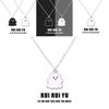Black And White Ghost Necklace Halloween Gift Alloy Pendant Cartoon Style Regular Chain