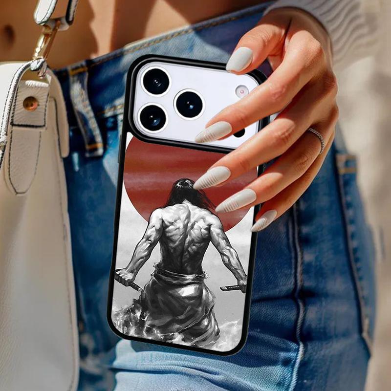Japanisches Bushido Samurai Handyhülle Für iPhone 17 Air 14 15 13 12 Max Hülle Für Apple 14 15 16 16e 11 Pro Max Plus
