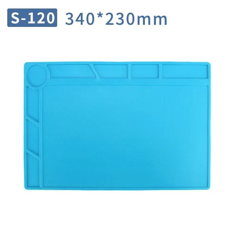 ESD Mat Heat Insulation Working Mat with Magnetic Groove Heat-Resistant Adsorption Soldering Mat Station Repair Insulator Pad
