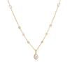 Stainless Steel Water Drop Zircon Necklace Women Classic Minimalist Stylish