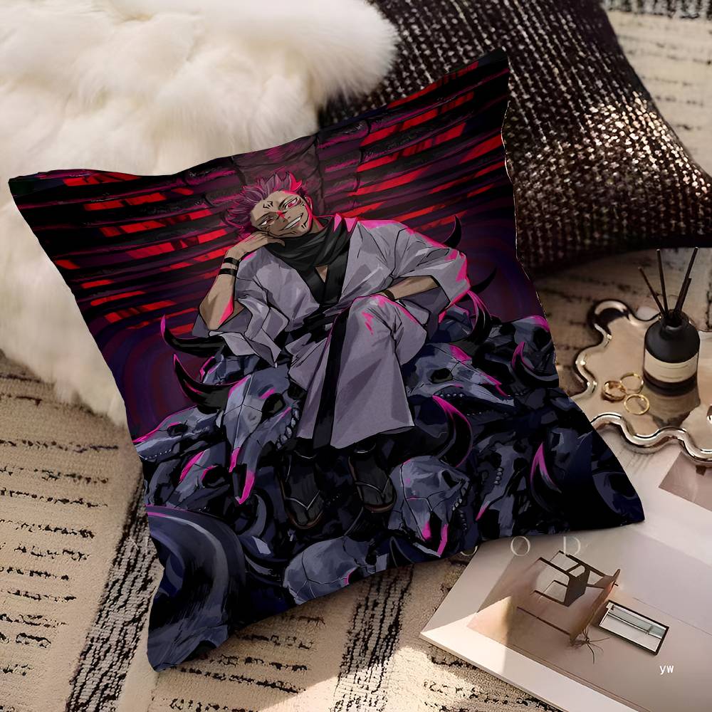 Yuji Itadori and Ryomen Sukuna Personalized Pillow Dust Cover Bedroom Kids Party Decoration Pillowcase Birthday Children Gift
