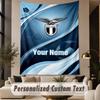 Custom Text Tapestry Lazio FC Print Wall Tapestry Indoor Living Room Wall Decor