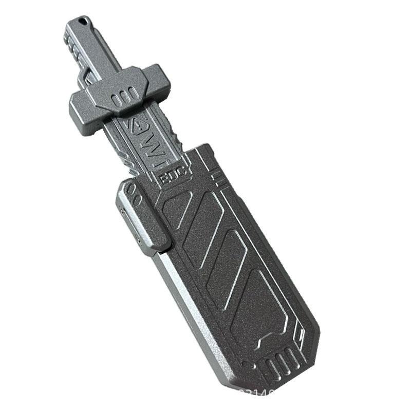 

Splitting Sword EDC Fidget Magnetic Push Card Mechanical Slider Pushing Plate Haptic Sensory Toy Metal Relieve Stress Relief Toy чёрный