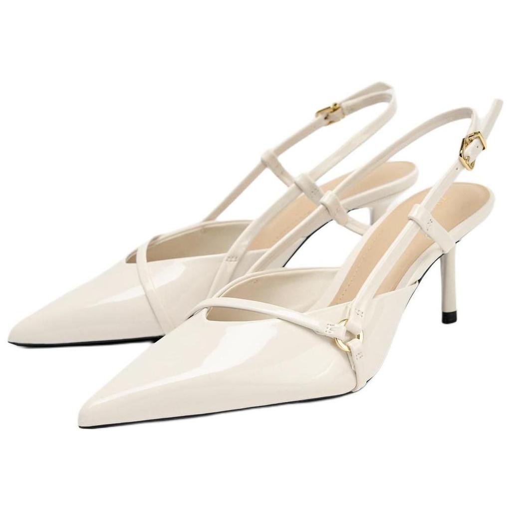Zara Elegant Temperament Stiletto High Heels 8Cm Women High Heels White 13529510850