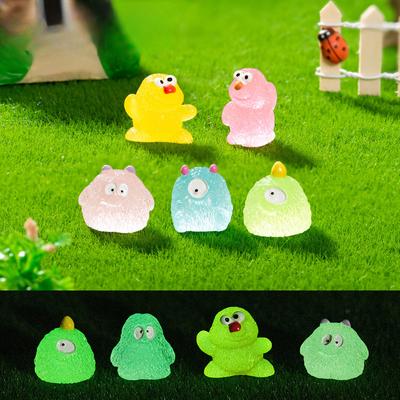 Micro Landscape Cartoon Cute Glow-in-the-dark Little Hairy Monster Adorable Diy Decoration Blind Bag Accessories Car Tabletop Ornaments