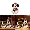 Scarf Dalmatian Dog Plush Toy Cute Cartoon Dog Doll Kids Decoration Birthday