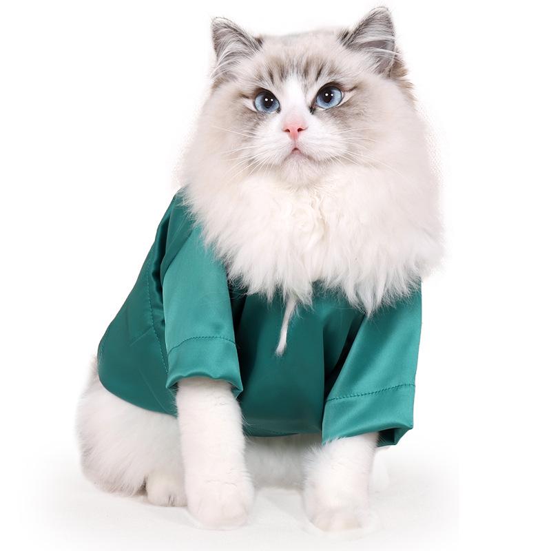 Summer Breathable Japanese-Style Anti-Shed Silk Cat Clothes