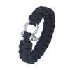 Military 550 Paracord Woven Survival Bracelet Stainless Steel Buckle Kit Outdoor