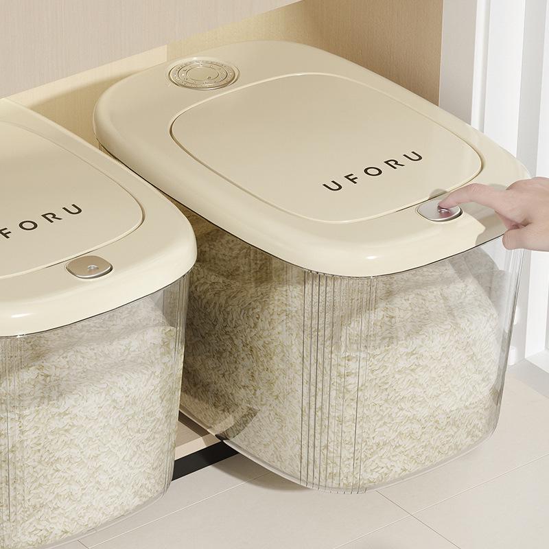 Uforu 20L Insect-Proof & Moisture-Proof Rice Storage Bucket with Press-Seal Lid