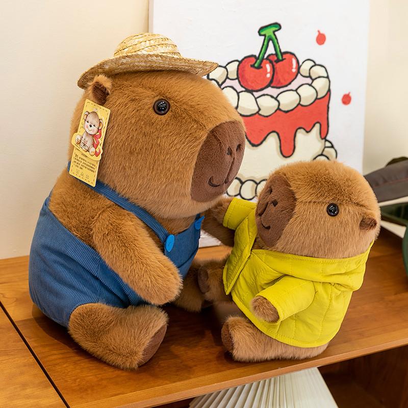Capybara Clothes Cotton Plush Toy Stuffed Animal Doll Decorations Kids Gift
