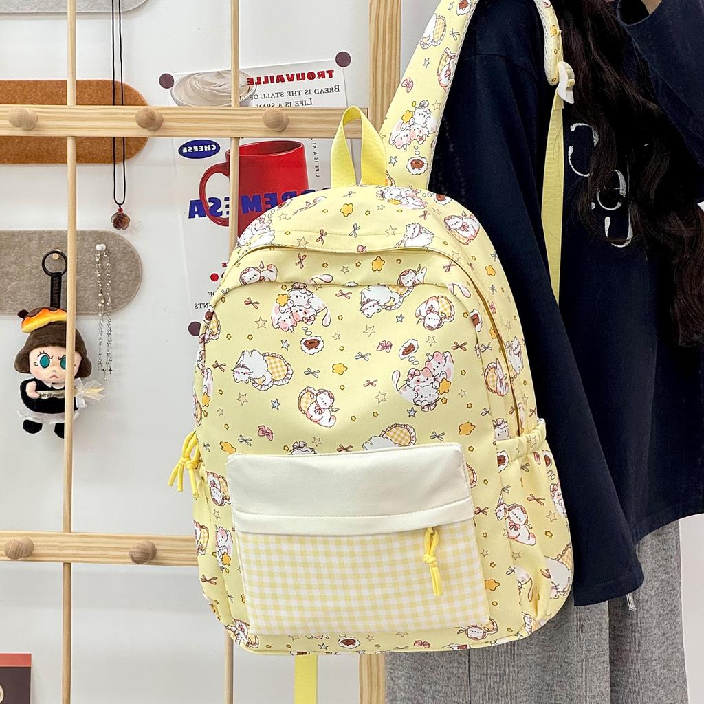 Schoolbag Fashion Small Fresh Large Capacity Junior and High School Student School Bag Versatile Travel Outdoor Lightweight Large Capacity Backpack