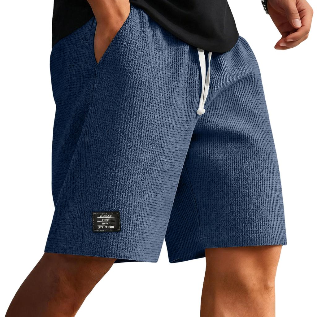 Pantaloncini Casual da Uomo Vita Elastica Coulisse Spiaggia Corsa Allenamento Corti Leggeri Larghi Pantaloncini Estivi