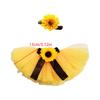 Baby Photography Props Bowknot Puffy Skirt & Sunflower Headband Girl Outfit Photo Shoot Clothes Baby Photography Costume