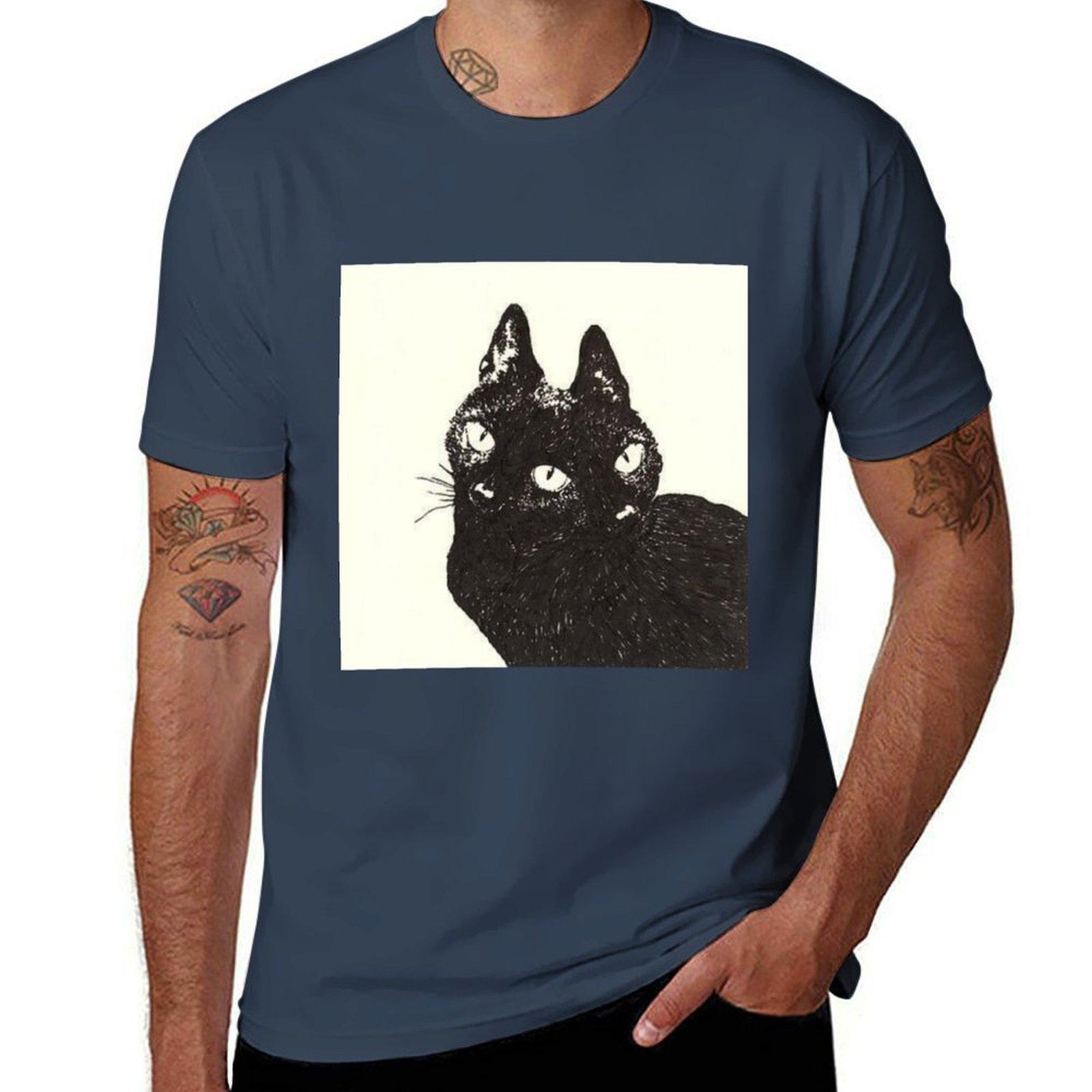 Junji Ito Cat Tshirt Simple Graphic Design Tshirt S