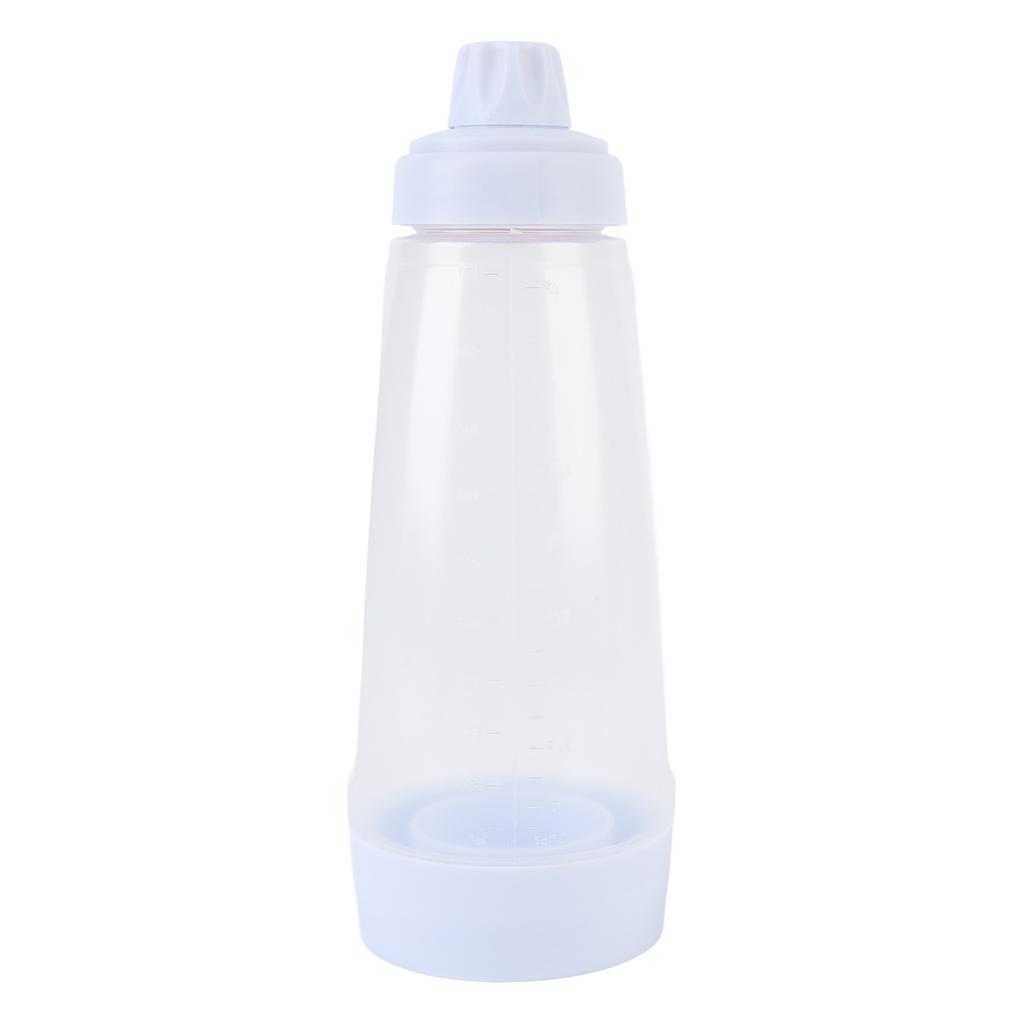 Pfannkuchenteig Mixer Dosierflasche mit Mixkugel Schneebesen Squeeze Küche Shaker Backwerkzeug 1000ML