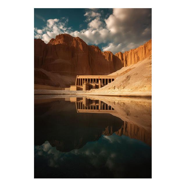 Ancient Egyptian Building Pyramid Prints Poster Canvas Painting Modern Wall Art Pictures For Living Room Bedroom Home Decoration