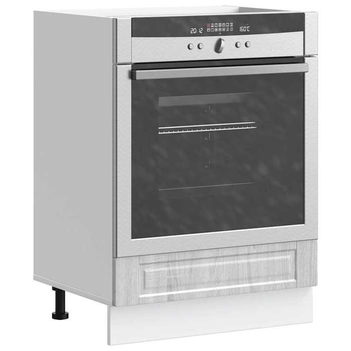 VidaXL Armoire à four Porto sonoma gris bois d'ingénierie 854003