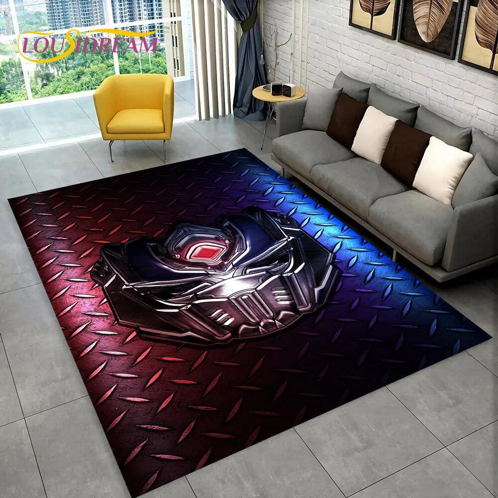 Cartoon T-Transformers  Autobots 3D Rug Carpet for Living Room Bedroom Home Decor,Floor Mat Non-slip for Sofa  Doormat Gift Kids