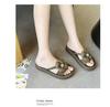 Women's Mid-Heel Floral Summer Sandals - New 2025 Style, Outdoor Casual, Thick Sole, Non-Slip